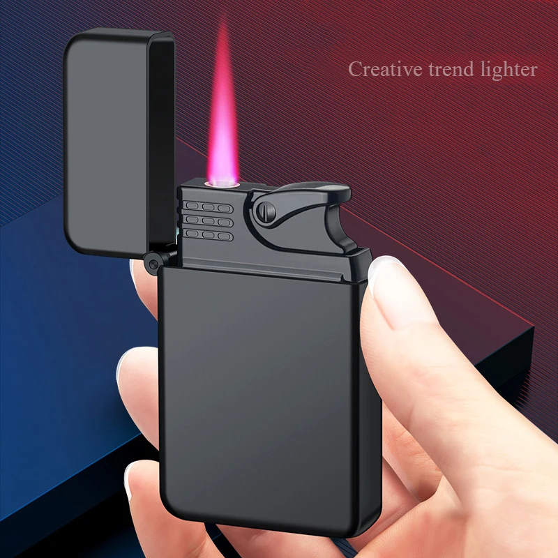 Wholesale Best-Selling Wind Proof Jet Flame Lighters Customized Logo Design Printing Lighters