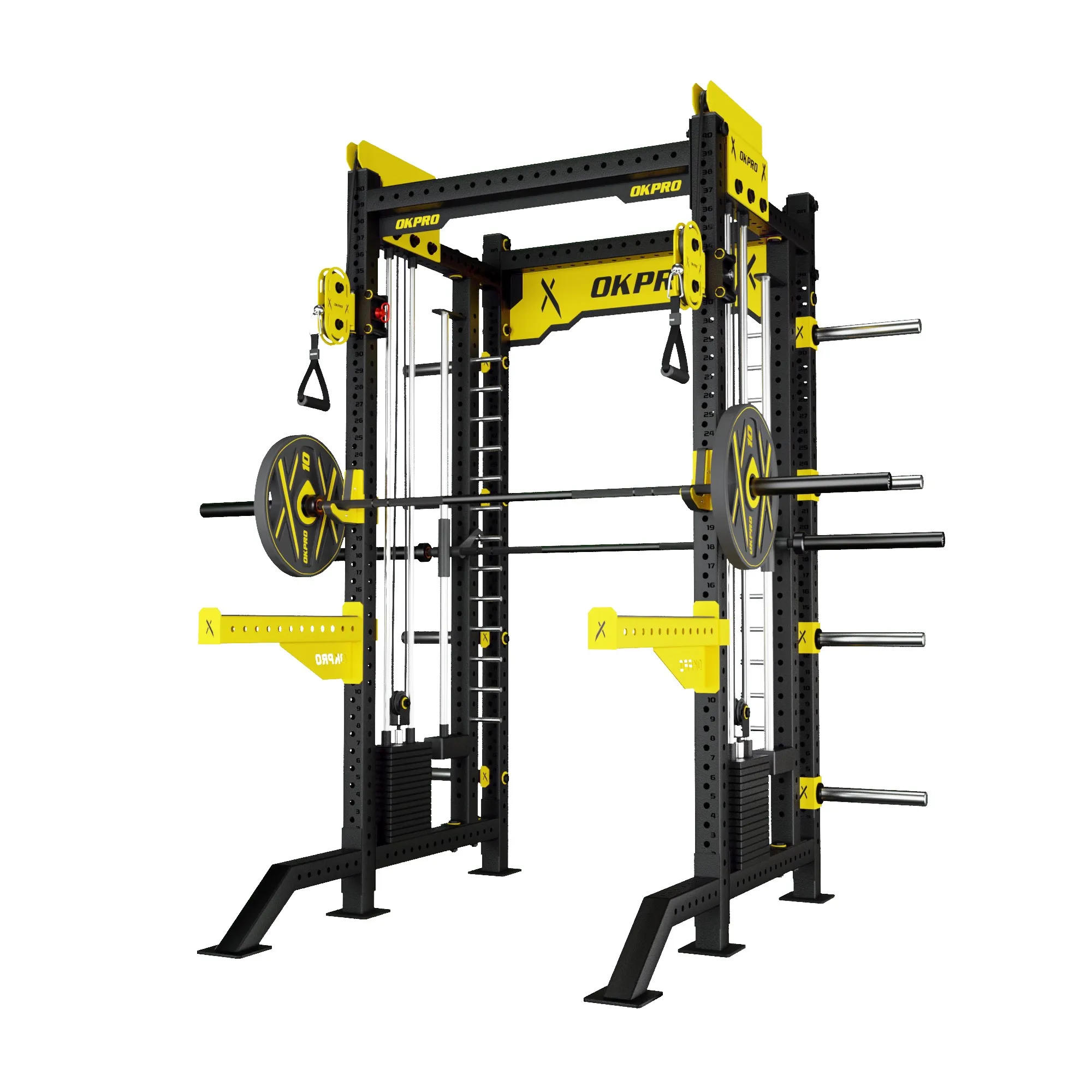 Wholesale Strength Training Commercial Squat Rack Gym Fitness Smith Machine Multi Functional Power Rack