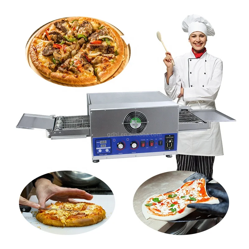 Henglian New Product Automatic Delivery Pizza Oven Commercial Pizza Tunnel Oven Electric Pizza Machine