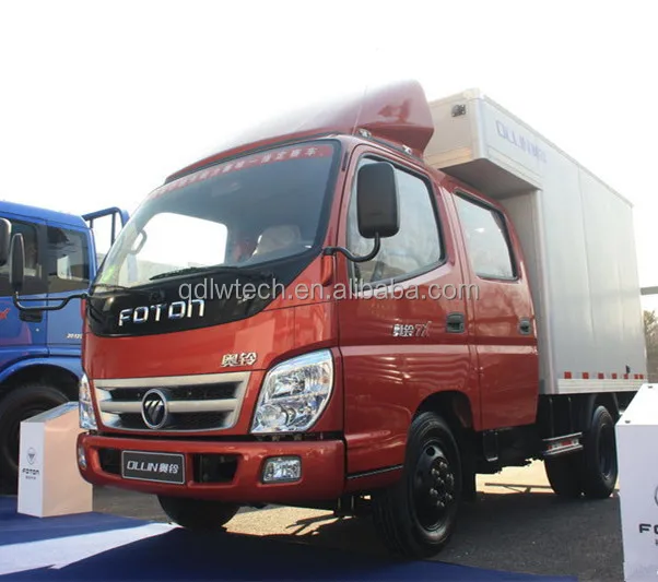 Gasoline Petrol Fuel Engine Double Cab 5 Ton Load Light Cargo Van Truck