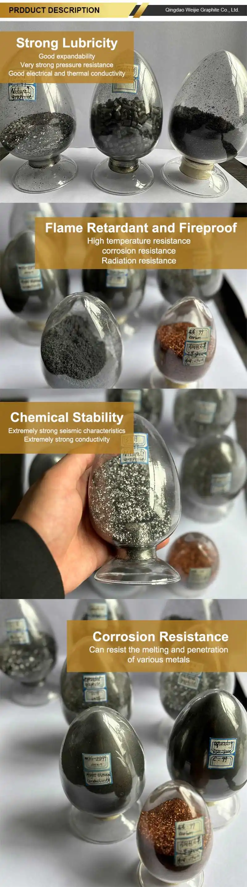 Natural 99.95% High Purity Carbon Film Element Flake Graphite Nano Particle Powder