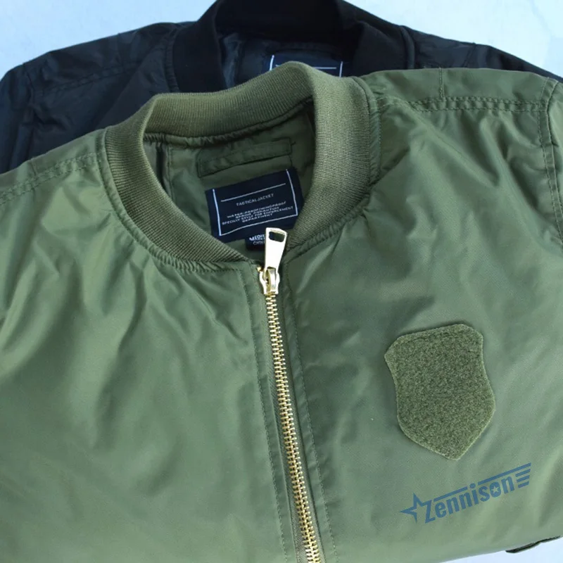 Aviator Pilot Air Men Flight Jacket Green Tactical MA-1 Bomber Jacket