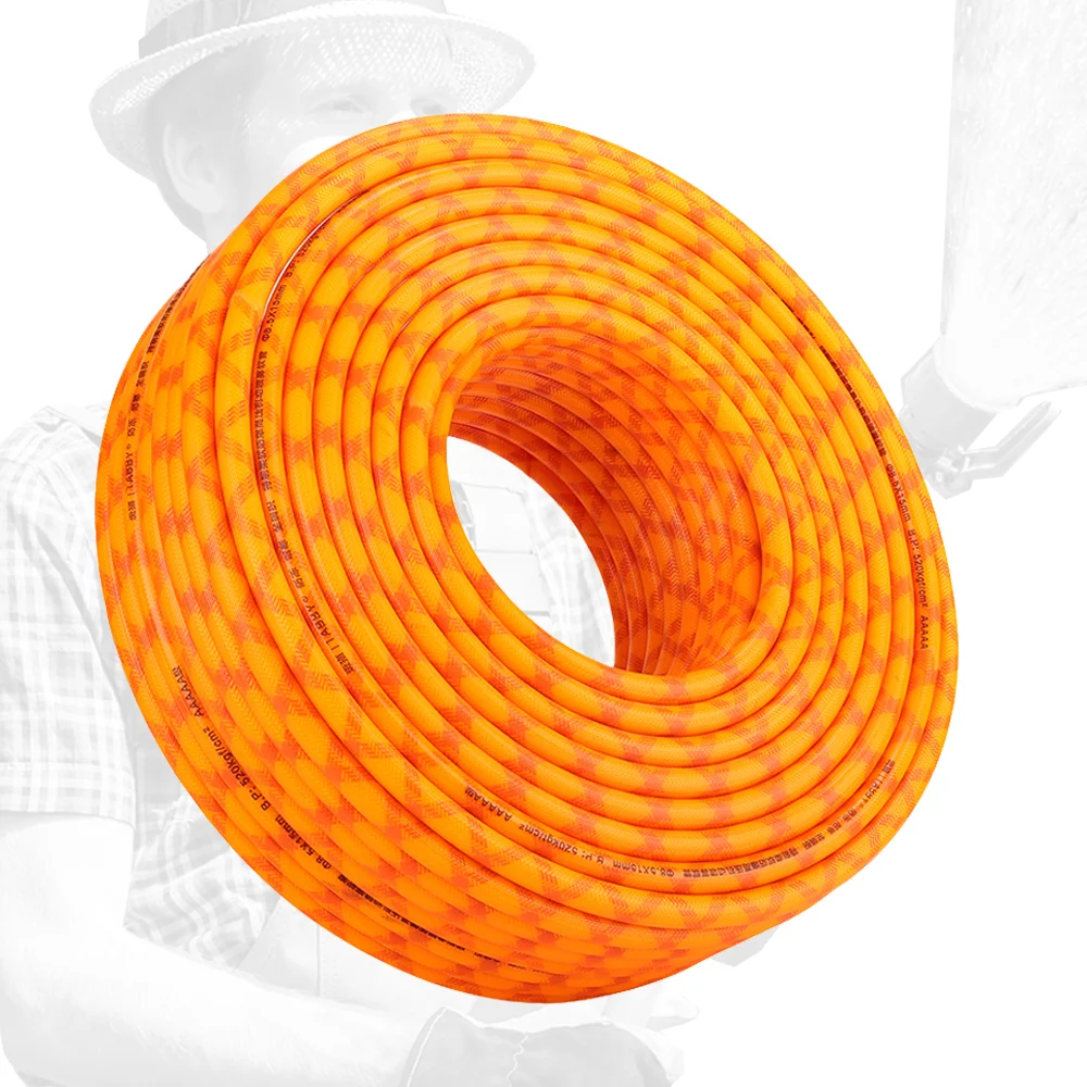 2mm thickness 3 layers braided corrugated water hose pvc pipe spray