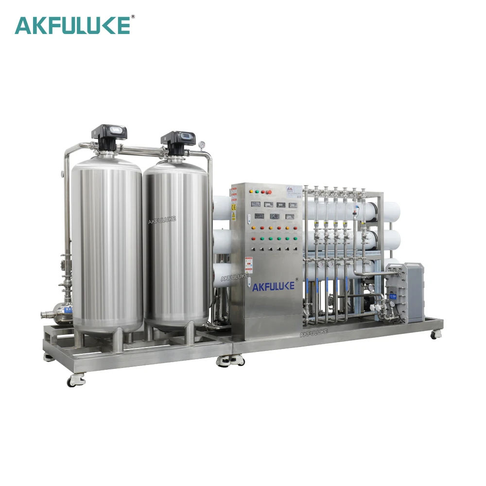 Akfuluke большой скорости 20000LPH EDI воды при помощи обратного осмоса система очистки питьевой воды фильтрующий элемент обработка обратного осмоса для лабораторного использования