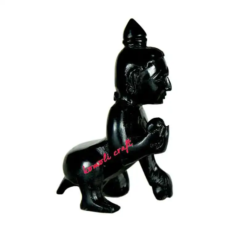 Детский черный камень ручной работы bal Krishna laddu