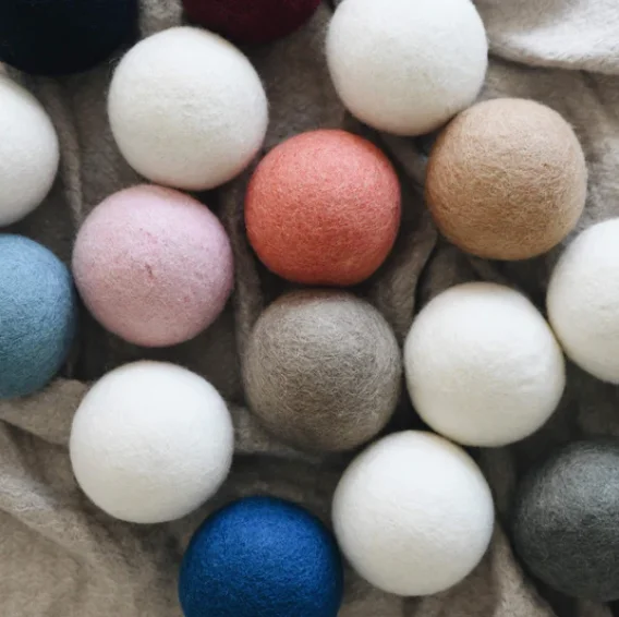 2025 Top Selling Product In USA 3pack New Zealand Natural Organic Wholesale Felt Wool Dryer Ball For Drying MACHINE