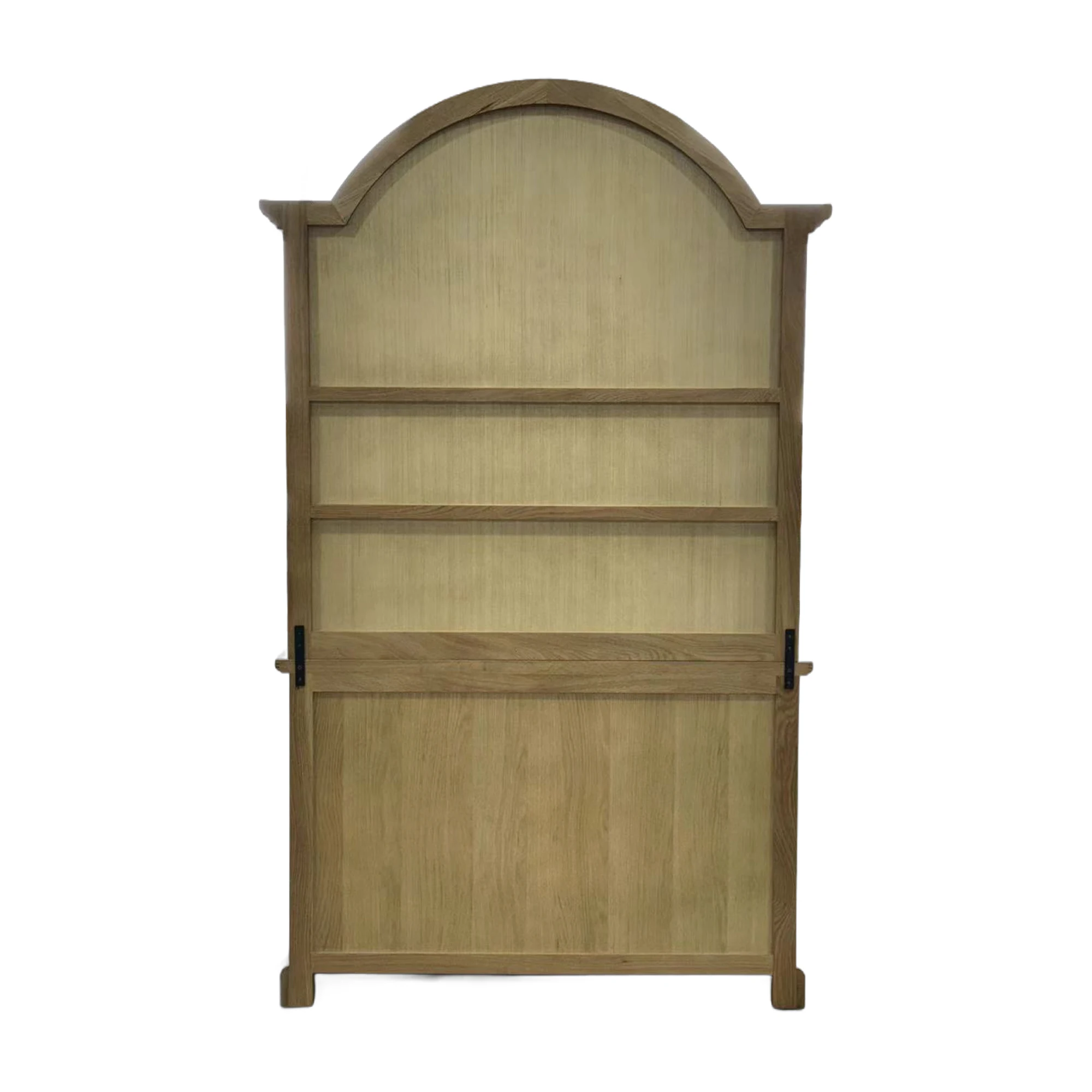 HL904 French Style Home Furniture Solid Oak Wood Dining Cabinet Hutch Glass Cabinet For Kitchen