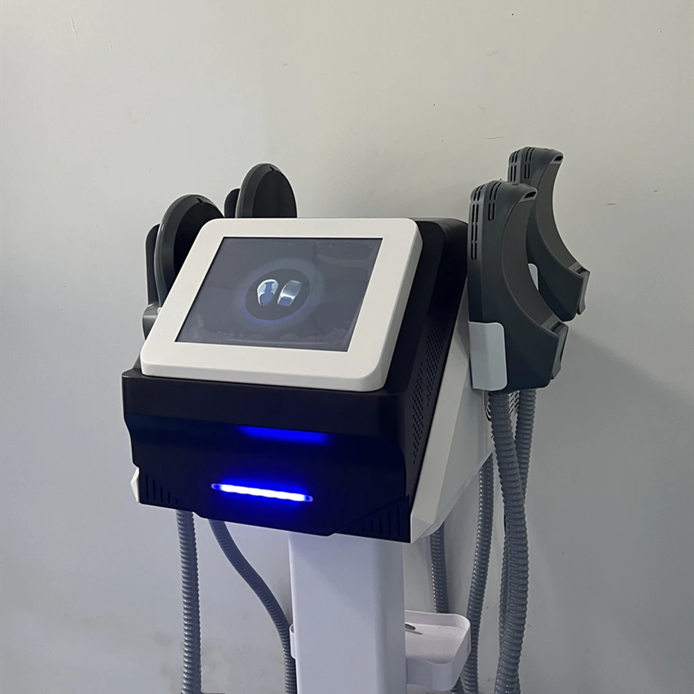 Portable hi emt EMslim EMS rf Sculpting Machine 4 Handles work at the same time