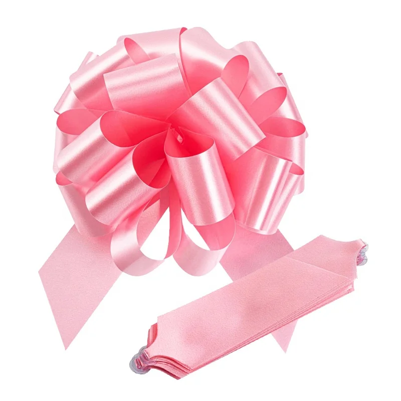 Large Christmas Gift Wrapping Assorted Colors Pull Bows Knot Ribbon String Wrapping Present Pull Bows For Wedding Baskets