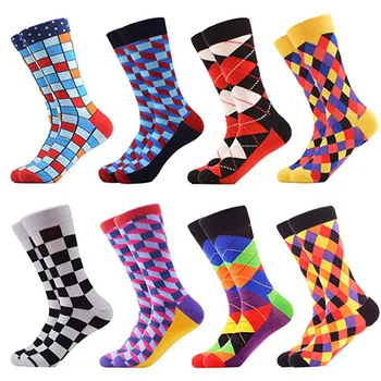 TKing оптовая продажа пользовательских 360 печать мужские удобные повседневные 100 хлопок 5 пар Подарочная коробка носки