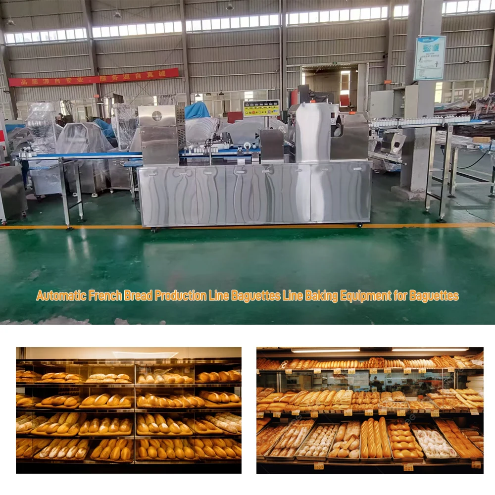 Double Lines European Automatic Bakery Equipment Bread Electrical Machine for Bread Maker