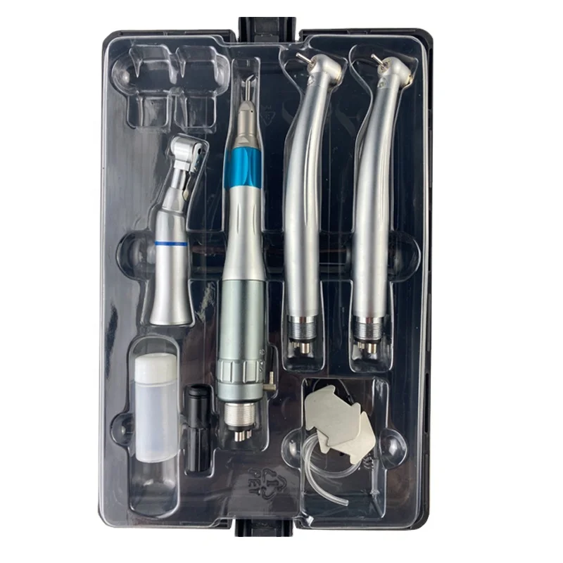 2022 high quality dental handpiece kit  push button wrench type dental handpiece set