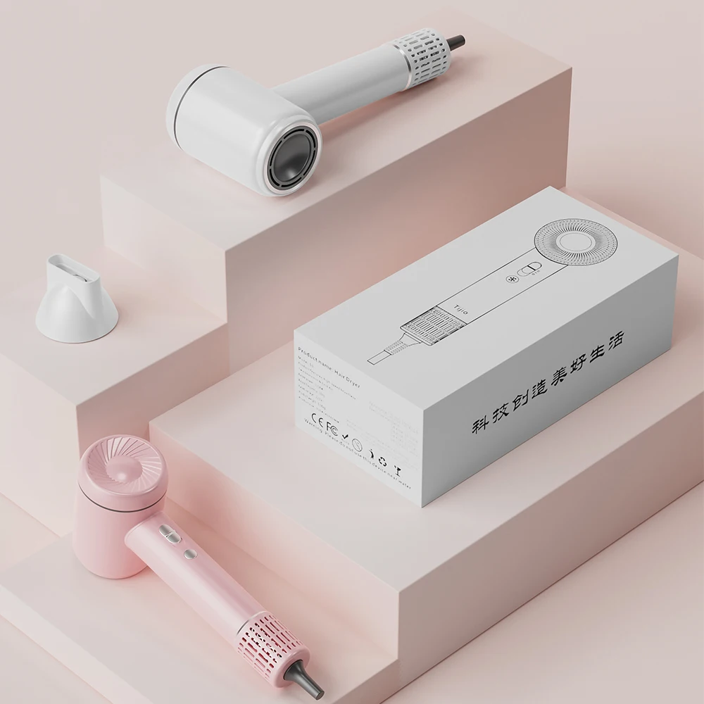 air Blow Dryer Professional Salon 1600W hair dryer Low Radiation High Speed DC Brushless Negative Iong Hair Dryer