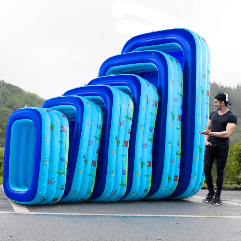 Large Garden Spa 3 Ring Padding Plastic Baby Swimming Pools Kids Adult Above Ground Inflatable Swimming Pool For Outdoor Home