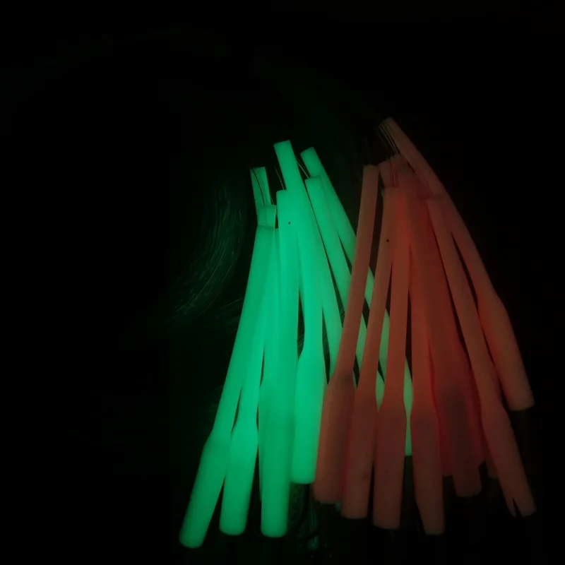 Wholesale 10Pcs/set Sea Fishing Long Handle Hook 1.6m Night Light Bait Sabiki For Carp Fishing