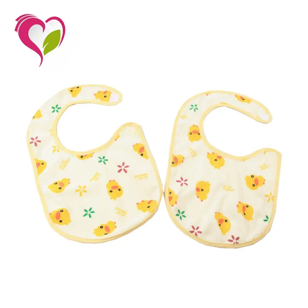 Baby Bibs Cartoon Printing Custom Design Waterproof Overall Linen Baby Dribble Bib