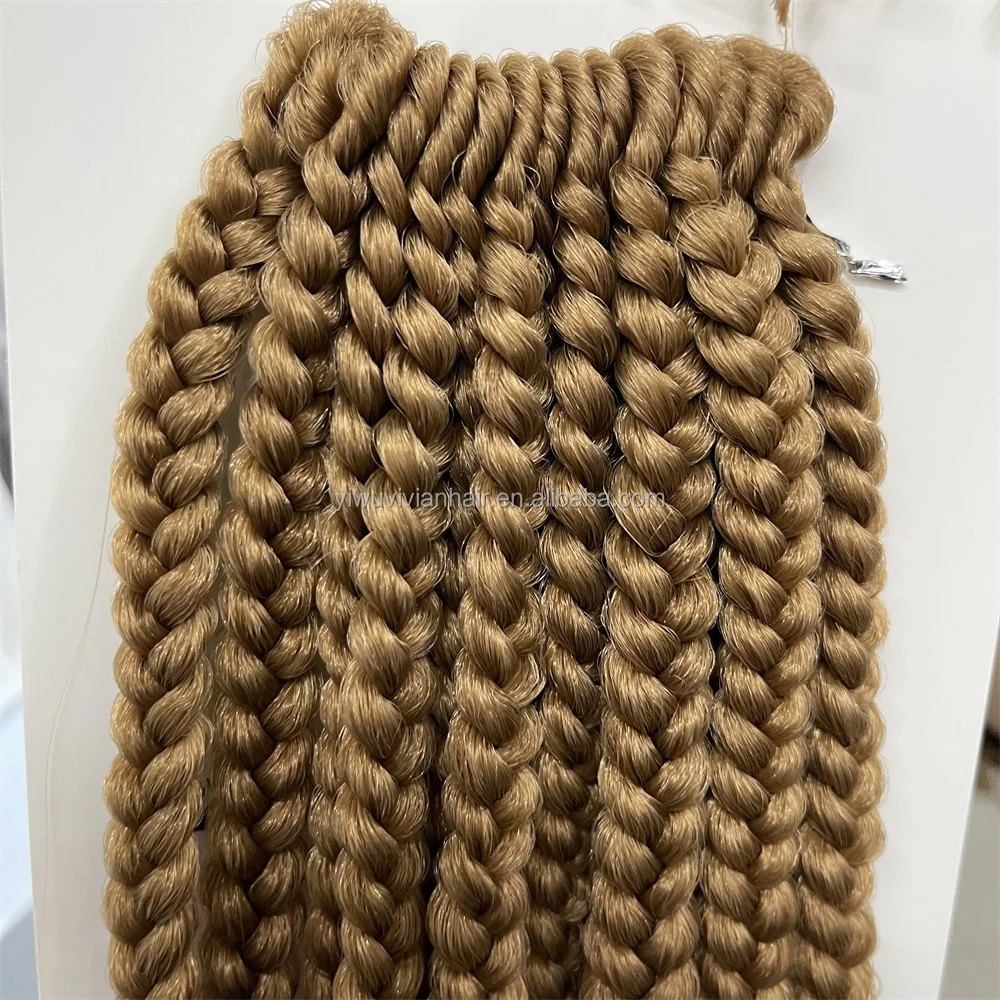 Viivian hair Wholesale12 INCHES 15 Strands 2X Box Braids jumbo Crochet Hair Extensions Senegalese Twist Crochet Braiding Hair Ex