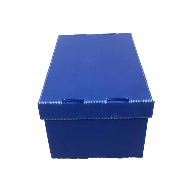 Factory Sale Customized Size Shape White PP Corrugated Plastic Box Storage Container With Lid