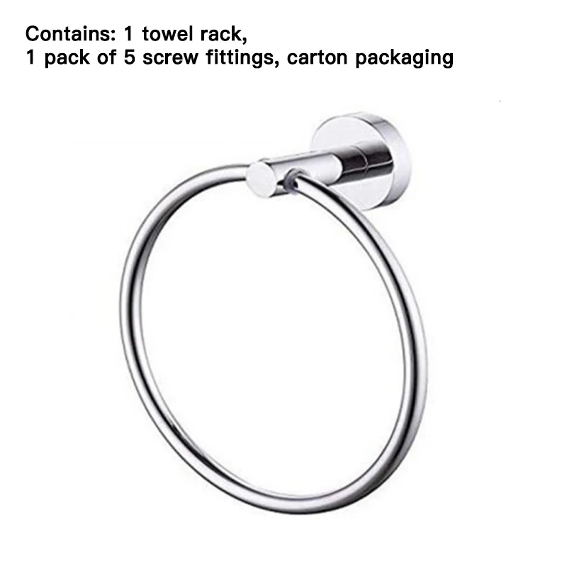 Modern Stainless Steel Holder Hardware Polishing Accessories Wall Mounted Bathroom Towel Rack