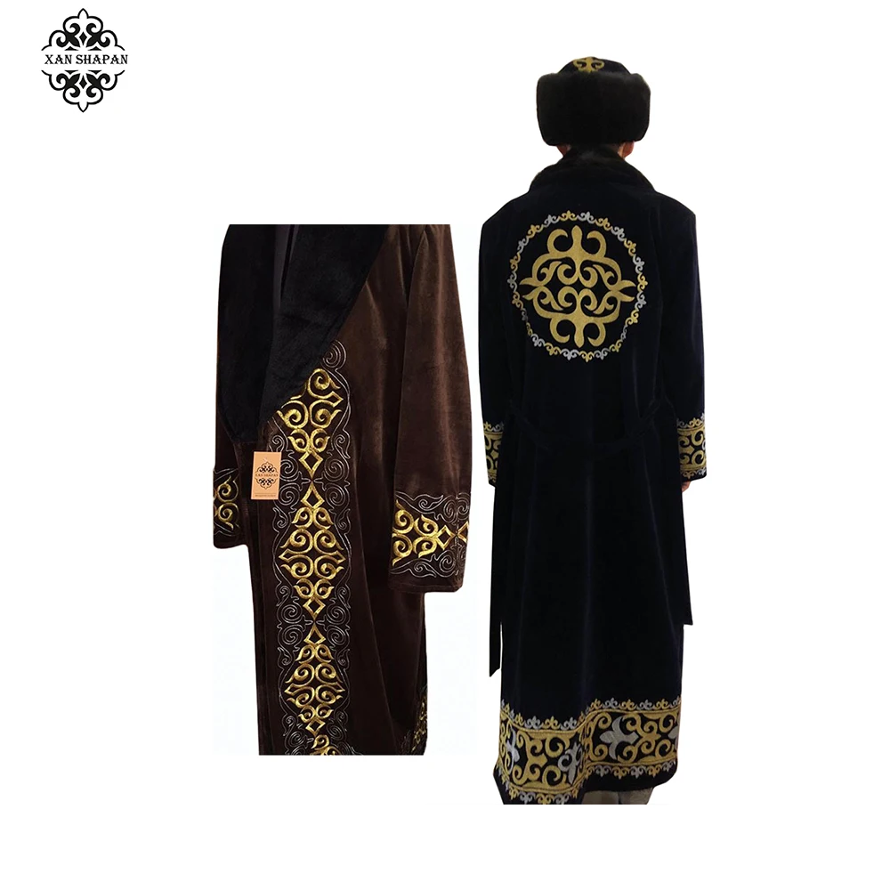 
Quality Custom Clothing Real True Natural Mink Fur Coat for Men With Headdress 