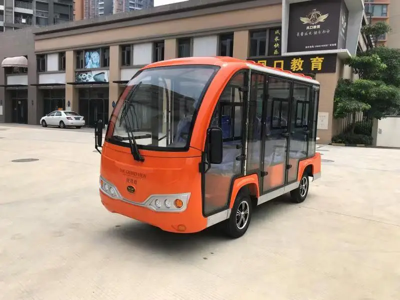 HuaKai Closed Type 8 Seater Tourist Sightseeing Shuttle Bus Made In China