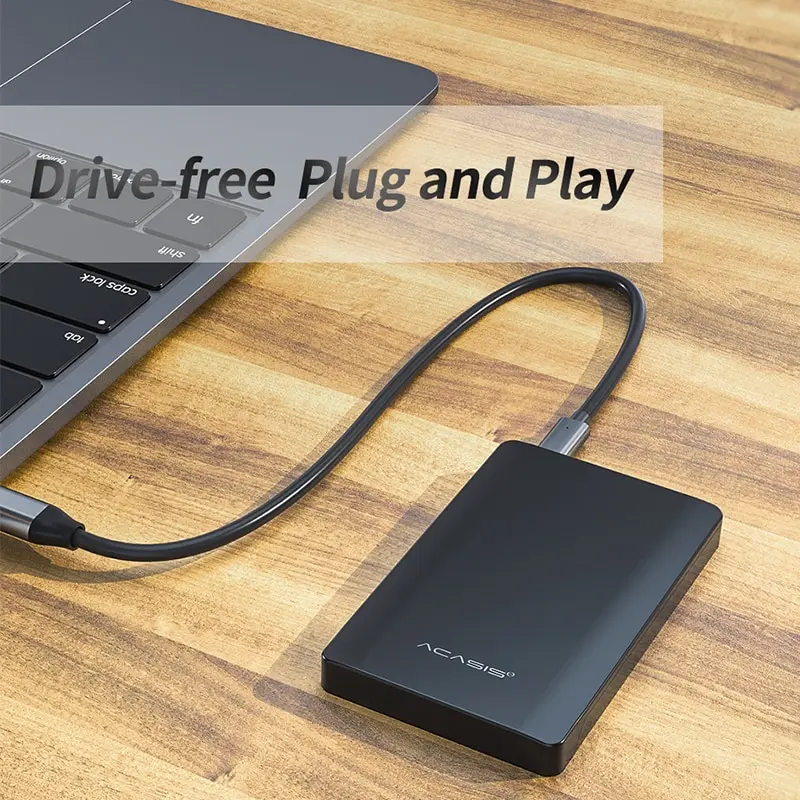High Quality Type C USB C Hard Drive Enclosure 2.5' USB 3.0 Type C to SATA External Hard Drive Disk Case