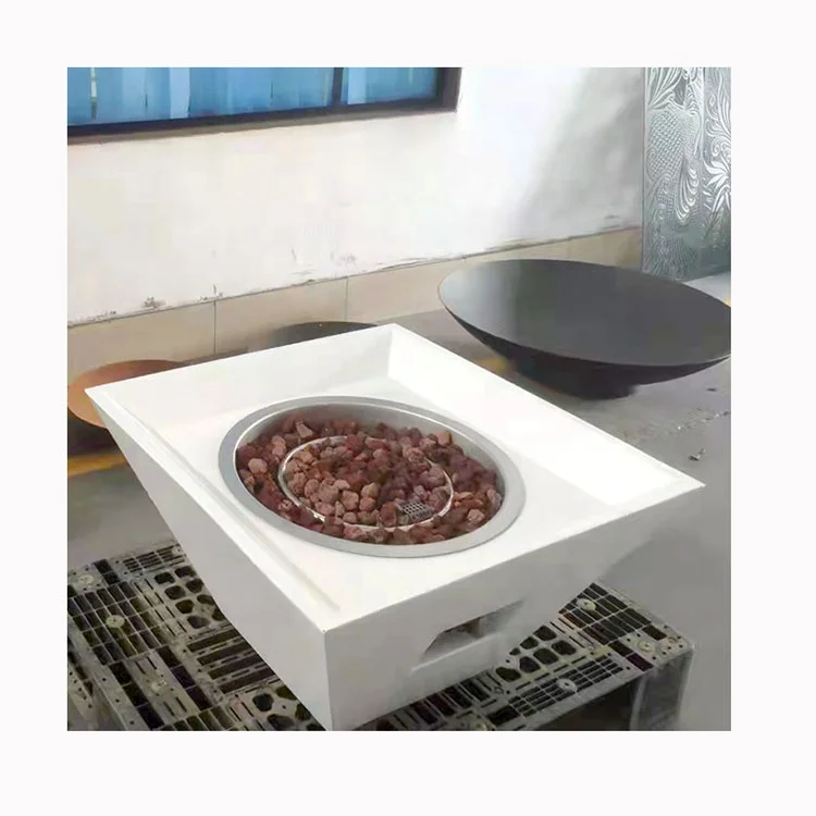 Custom Outdoor Fire Pits Propane Burners Upholstery Gas Heaters Table Top Patio Powder Coated Propane Steel Fireplaces