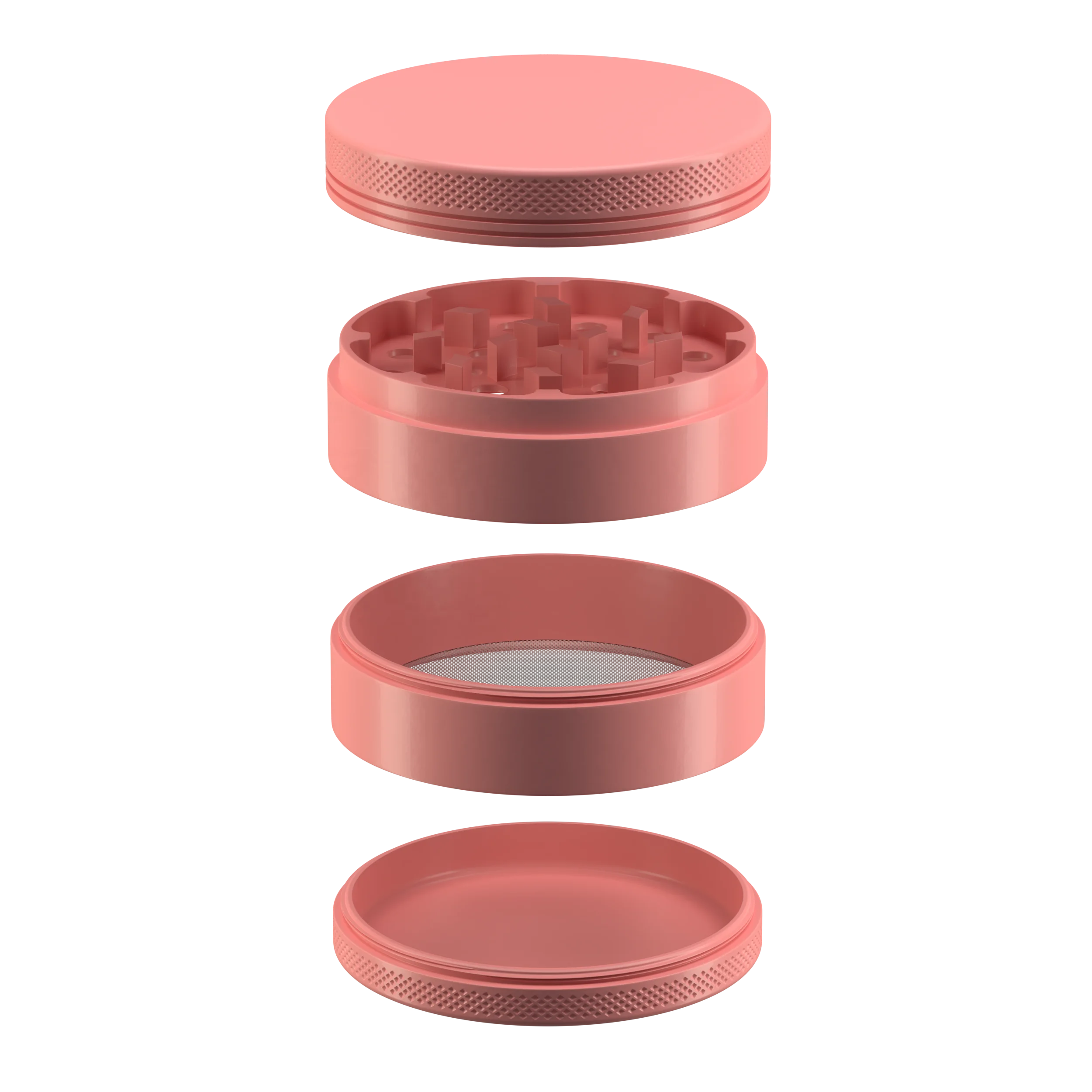 VA Ceramic Grinder 2.5 inch 4 Layers Wholesale Smoking Tool Tobacco Machine Custom Manual Manual Spice Herb Grinder