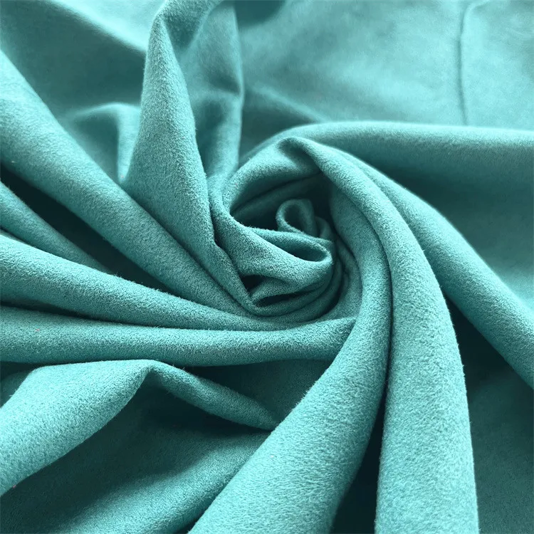 Upholstery 100% polyester sofa cover fabric brushed sueded bag plush toy lining complex fabrics suede fabric for sofa