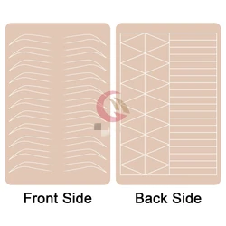 OEM Double Side Print Tattoo Training Pmu Brows Lips Line Silicone Sheet Microblading Practice Skin