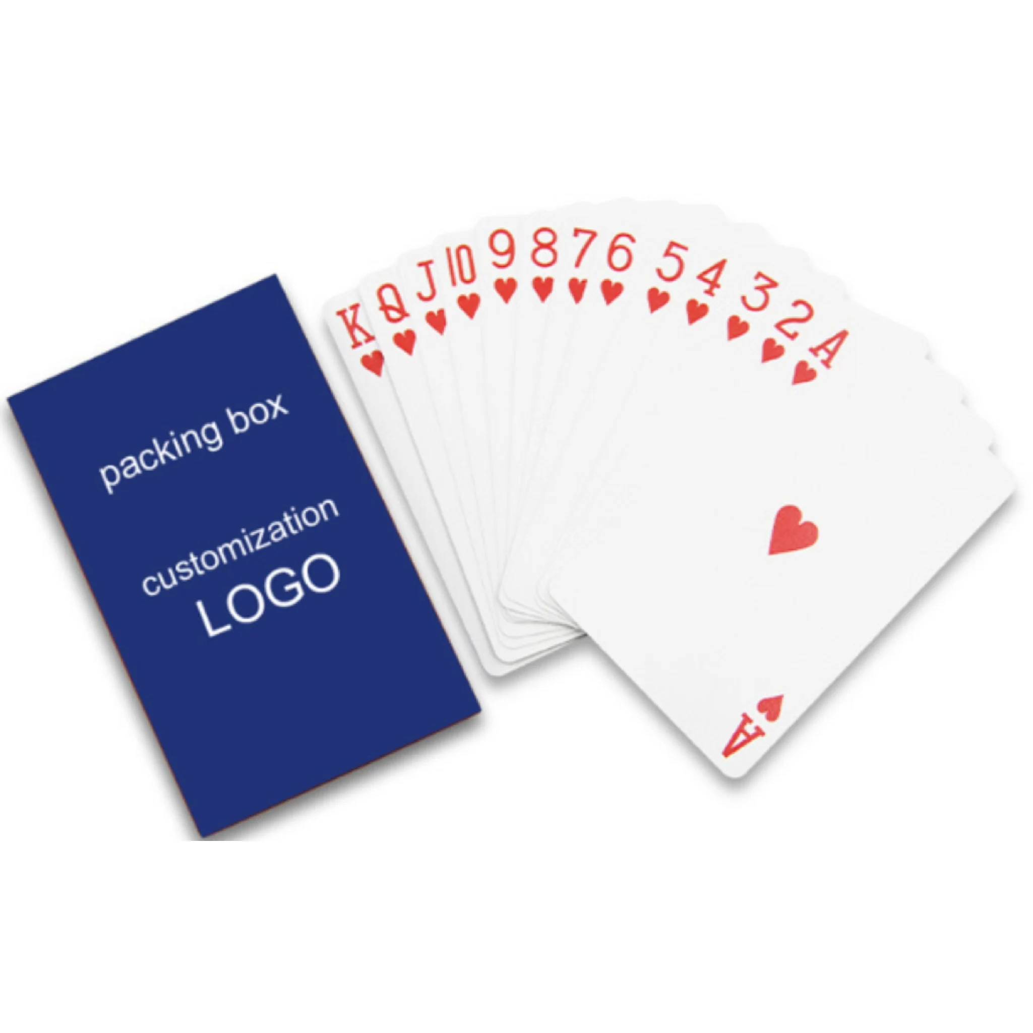 Custom 100% Waterproof Plastic Poker With Light Not Pass Through The Cards OEM Playing Cards