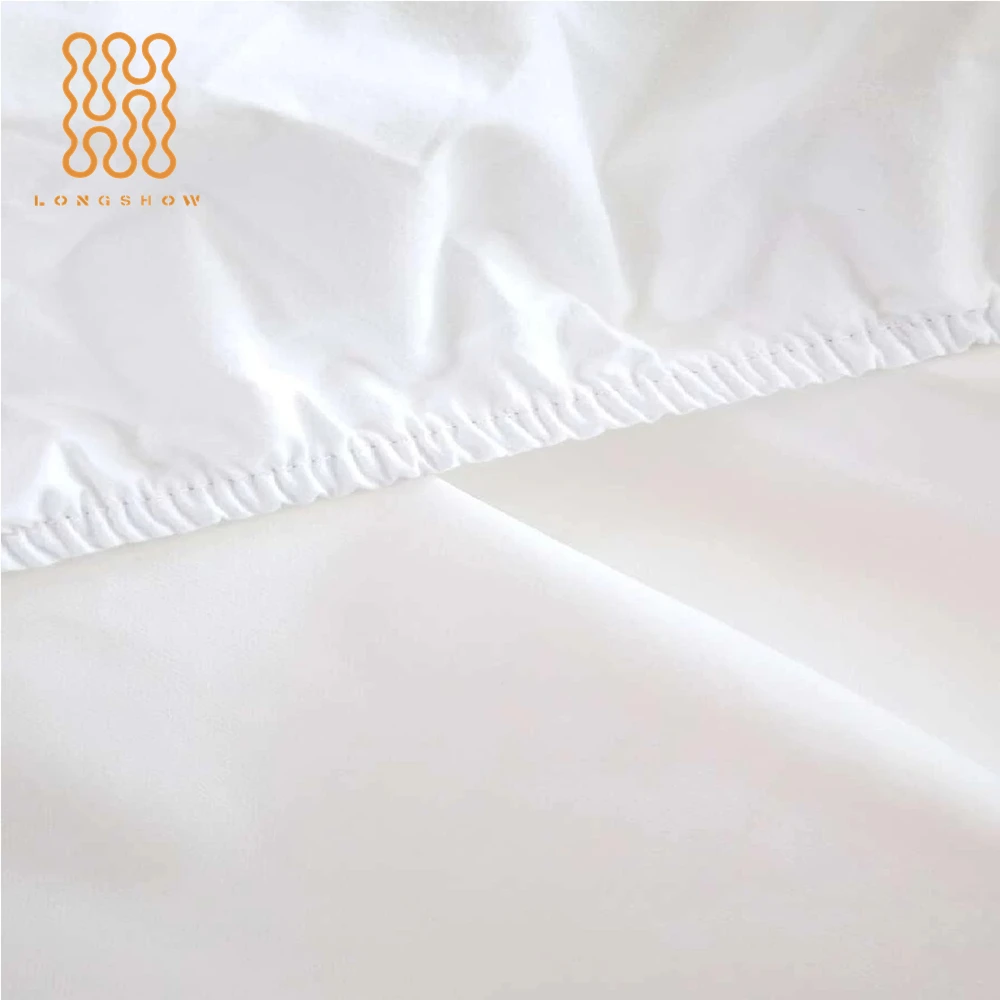 Wholesale 90g microfiber matress protector Soft Breathable waterproof mattress fitted bedsheet