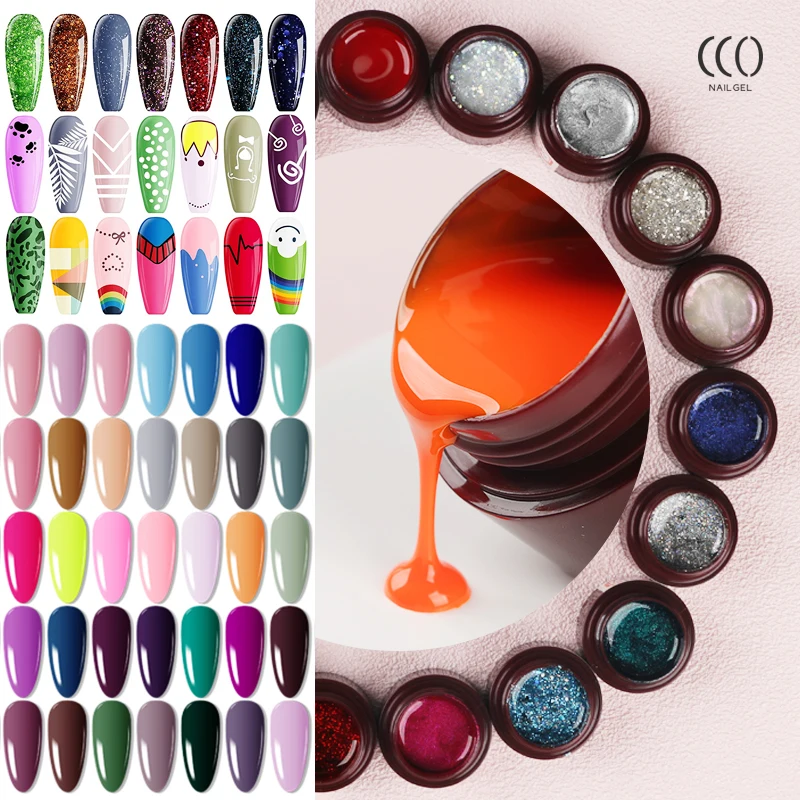 Free Sample Wholesale UV nail gel Supplier Design Soak Off Painting Color Nail Gel polish Lacquer Private Label