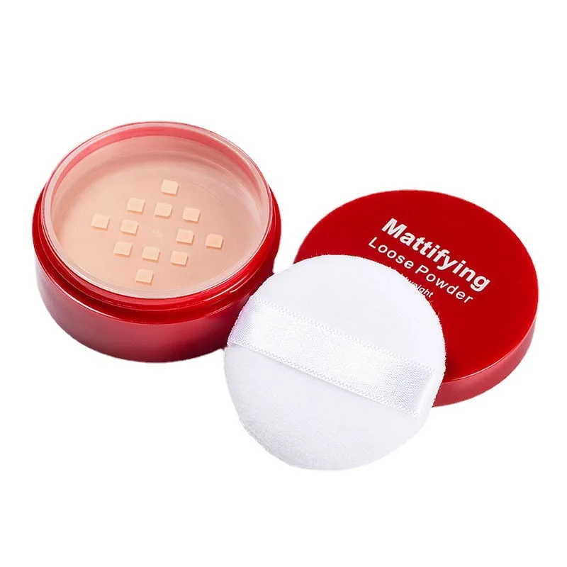 Private Label Weightles Waterproof Mineral Matte Finish Loose Setting Powder Cruelty Free For Oily Skin