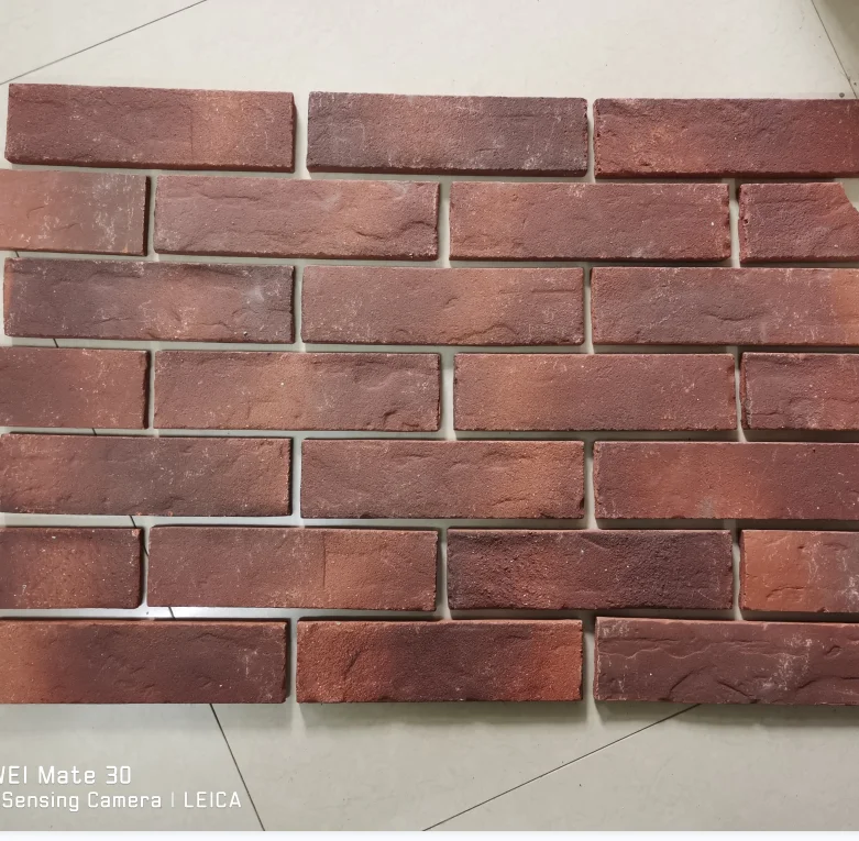 Thin size 200 55 12mm Decorative  clay Bricks cladding for wall