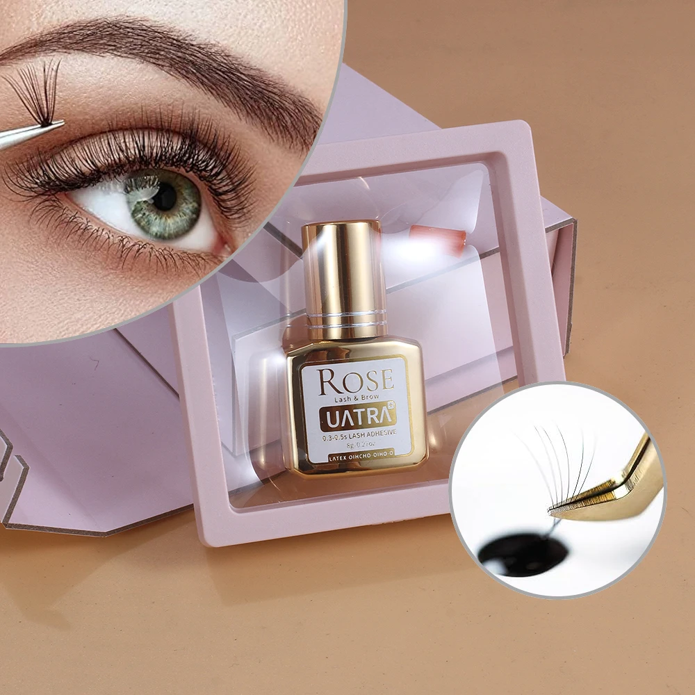 Private Label Professional Bond And Seal Eyelash Glue Kit For OEM Individual Aurora False Uv Eyelash Extension Glue Supplier