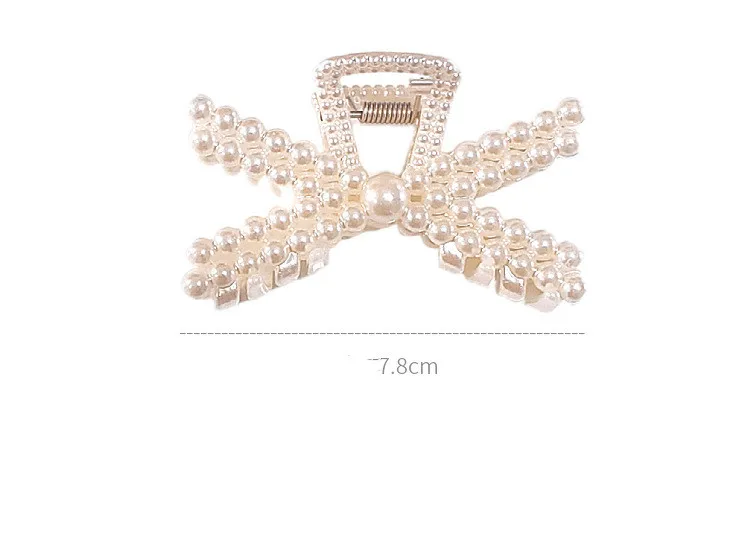 Imitation pearl hair clip bathing clip clip back head plate hair accessories