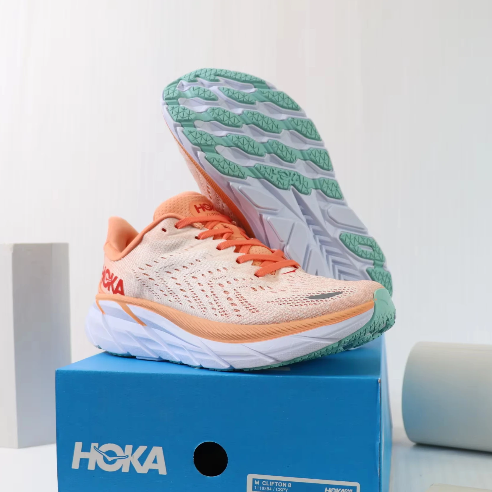 Fitness Training Breathable Leisure Sports Shoes Soft Bottom Light Yoga Shoes Sneakers Women Running Shoes HOKAS Clifton 8