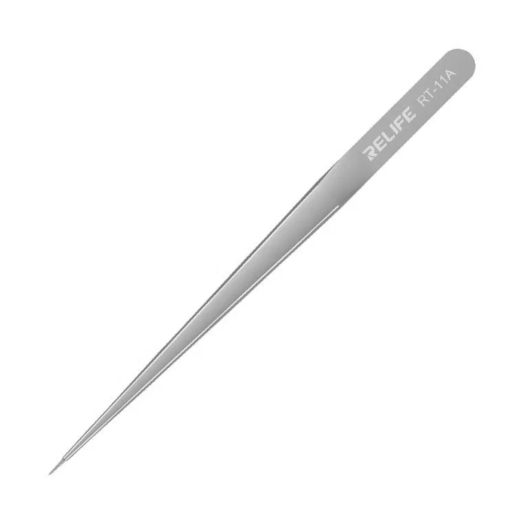 Sunshine RT-11A Tweezers High-precision Flying Line Jump Wire Special Tweezers Stainless Steel Fixture For Motherboard Repair