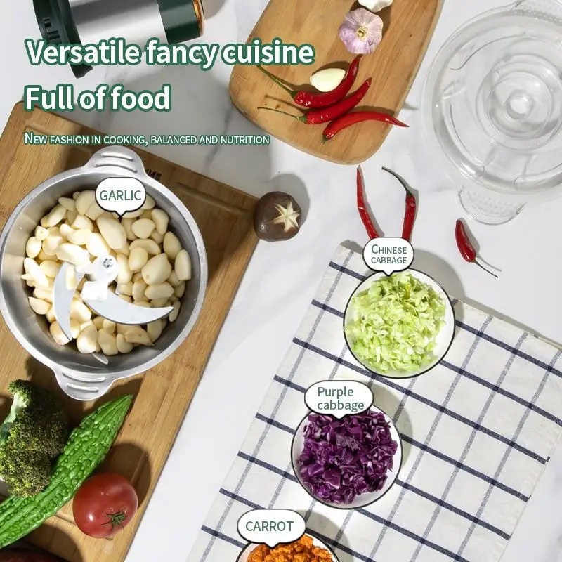 2200w 10 liter and mixer combined, portable electronic multifunction chopping commercial food processor/