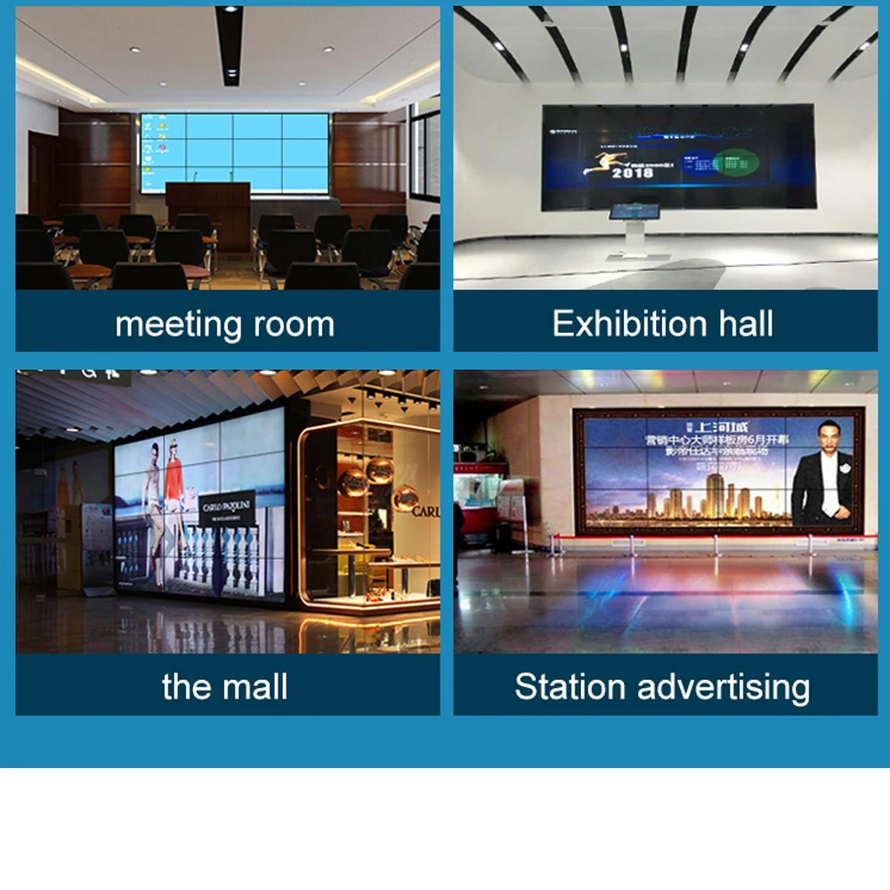 46 inch DID LED Backlight Seamless LCD Screen Monitor Splicing Video Wall Display