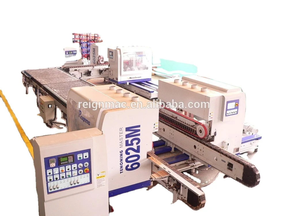 8 head Double End Tenoner machine series D80 double tenoning