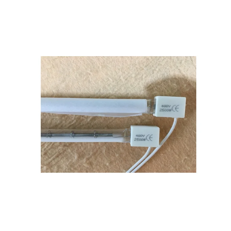 355mm 400v 2500w Half White Coating Shortwave Halogen Lamps