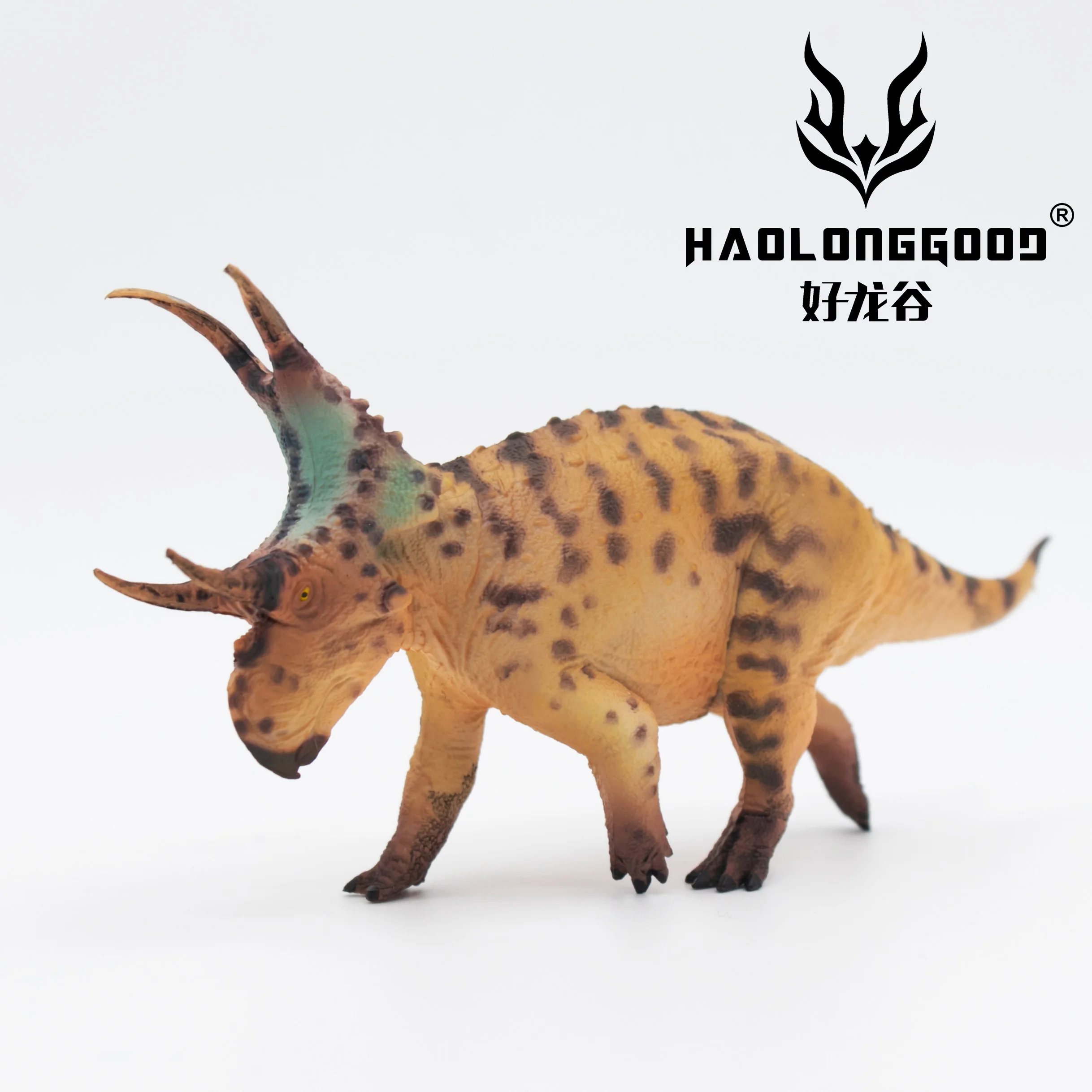 Haolonggood Diabloceratops Most Popular Plastic Dinosaur Figure World prehistory Animal Toy Set Cool Gift Birthdays Christmas