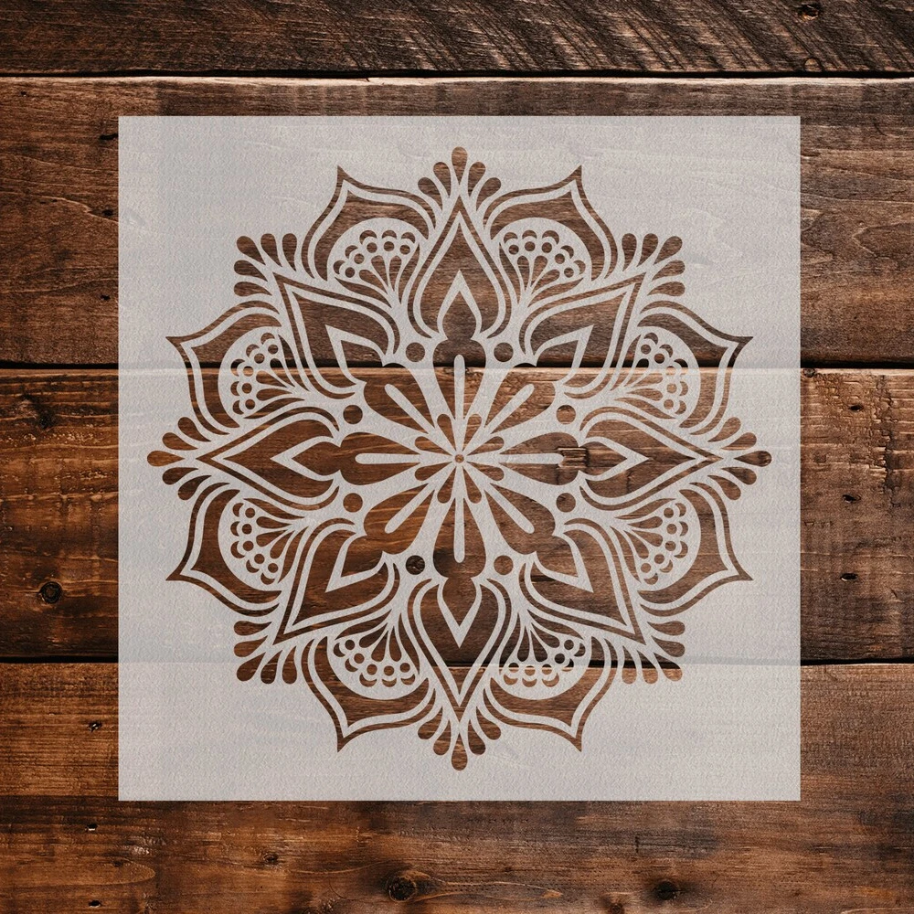 Reusable Art Stencil Mandala Painting Stencils for Wall Decor Mylar Stencils Sheet