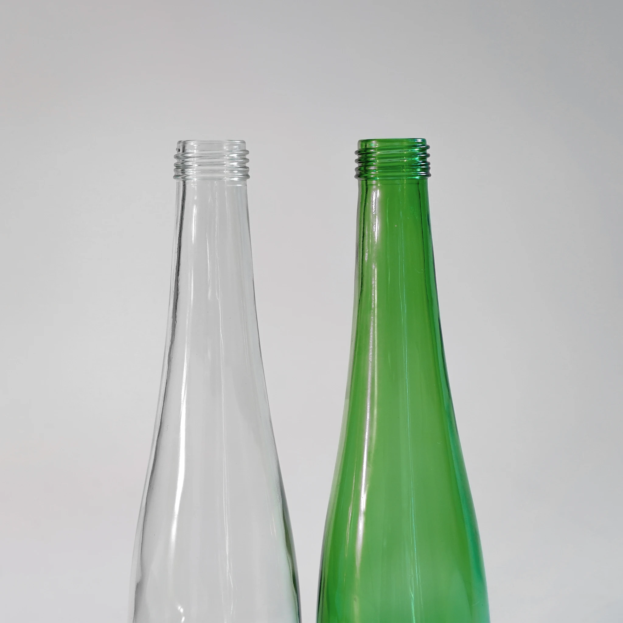 Made in China High Quality 350ml Soda Glass Soda Water Bottle Green and clear Drink Bottle