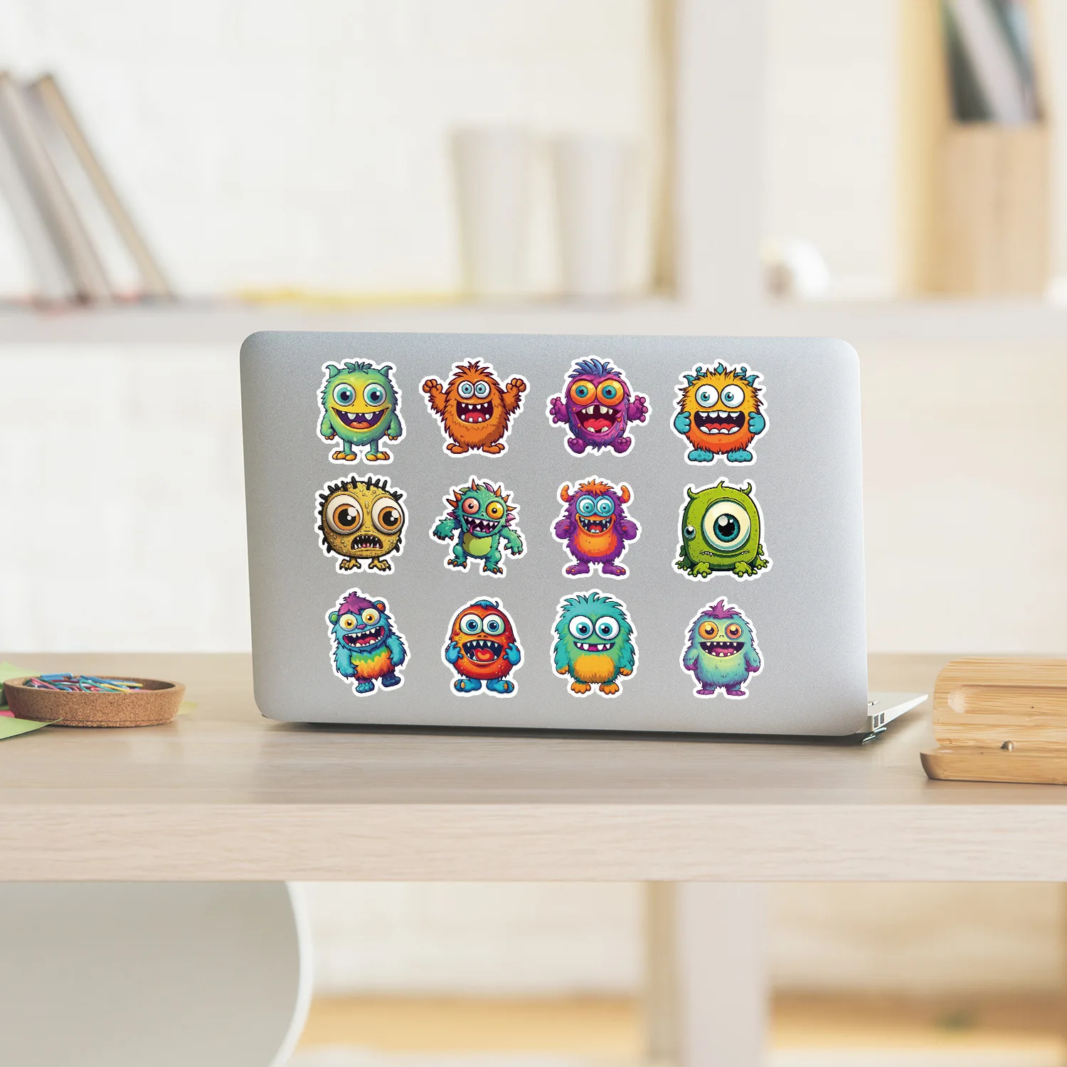 ZY2576H 50Pcs Cartoon Little Monsters Decorative Sticker For Teen Laptop Skateboard Luggage Guitar Scrapbook Art Vinyl Stickers