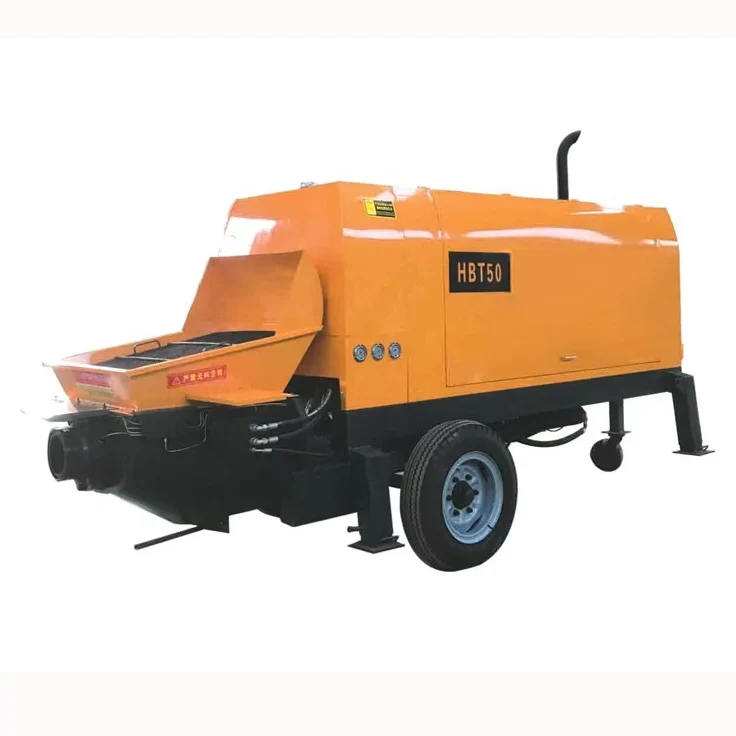 High Quality Used Hydraulic Mobile Diesel Trailer Concrete Pump  In Dubai Hot Sale Small Portable Concrete Pump Pumps Concrete