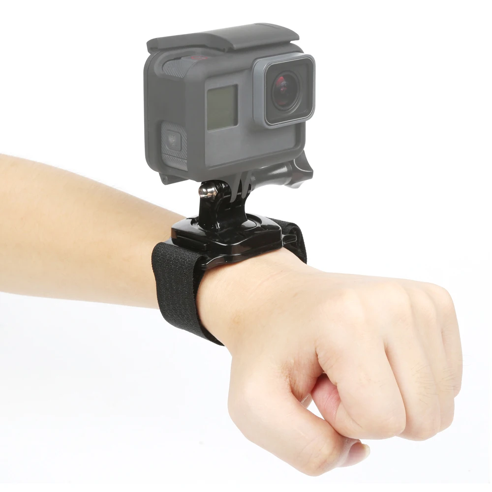 Factory Direct Sale Tripod Mount Holder 360 Degree Rotating Small Wrist Hand Strap Belt for Go pro 7 6 5 4