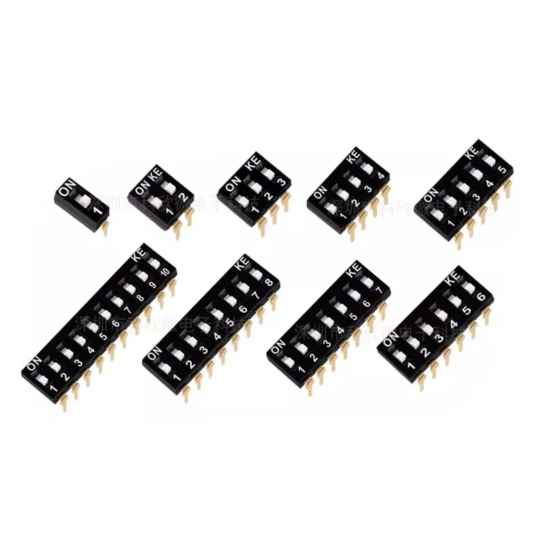 Original KE plug-in DIP switch 7-position toggle switch DSIC07LHGET 7-position 2.54mm